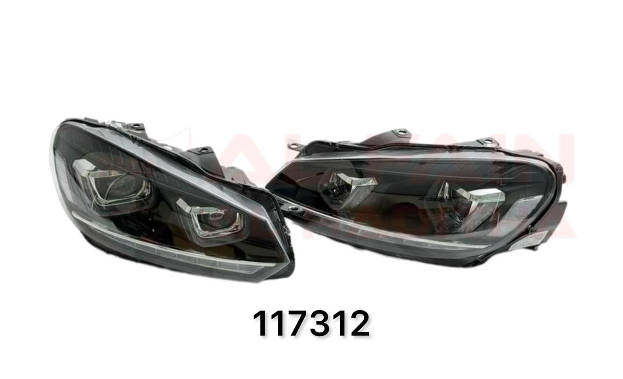 Volkswagen Golf 2010-2013 Head Lamp OEM Style