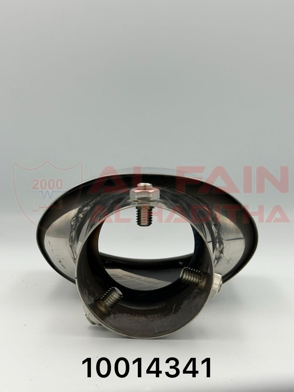 Universal Car Muffler HKS Style Silver Single Outlet M67414