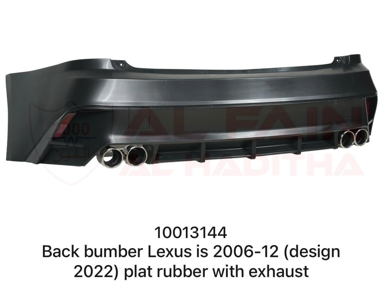 Lexus IS Rear Bumper 2006-2012 ABS Plastic 2022 Design With Exhaust