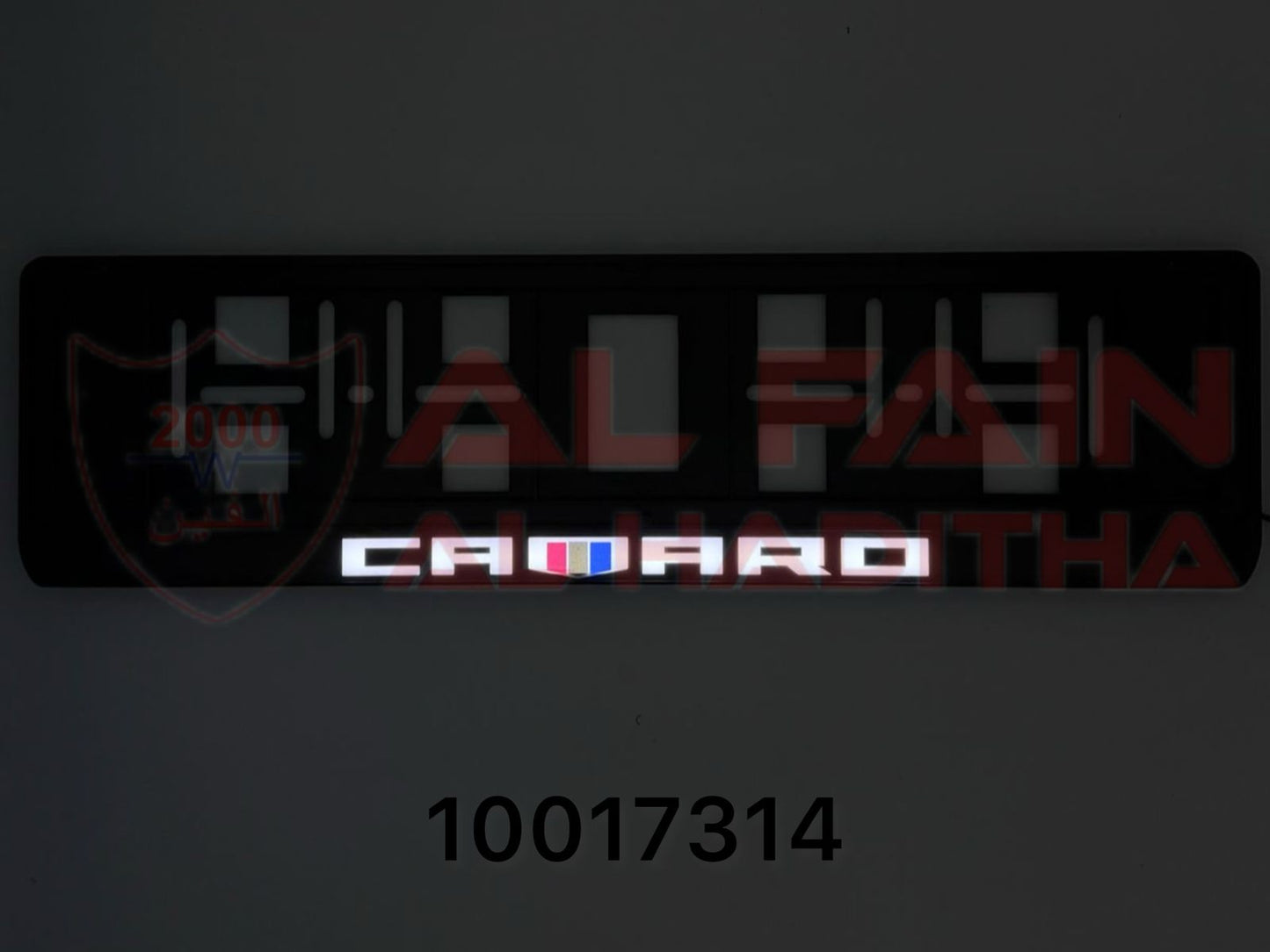 Chevrolet Camaro LED Number Plate Holder Frame 10017314