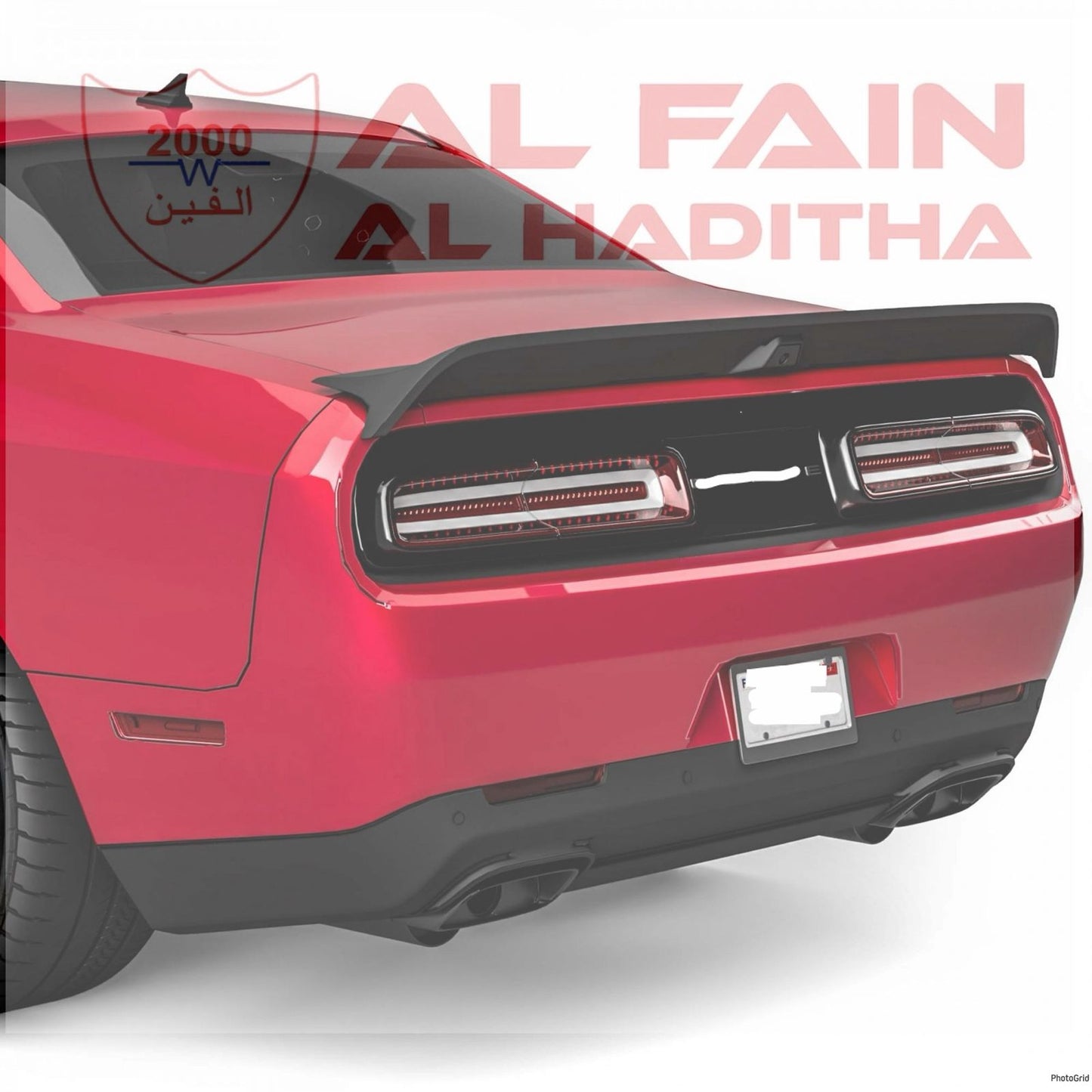 Dodge Challenger 2015+ Hellcat Redeye Style Rear Spoiler Glossy Black ABS