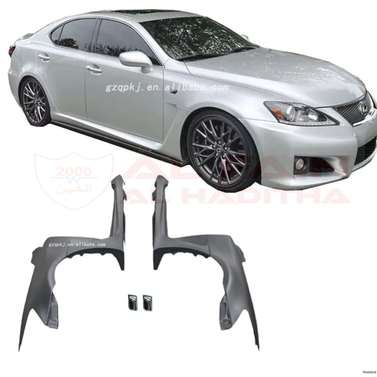 Lexus IS250 IS300 IS-F Style Fender Side Skirt Kit 2006-2012 ABS Plastic