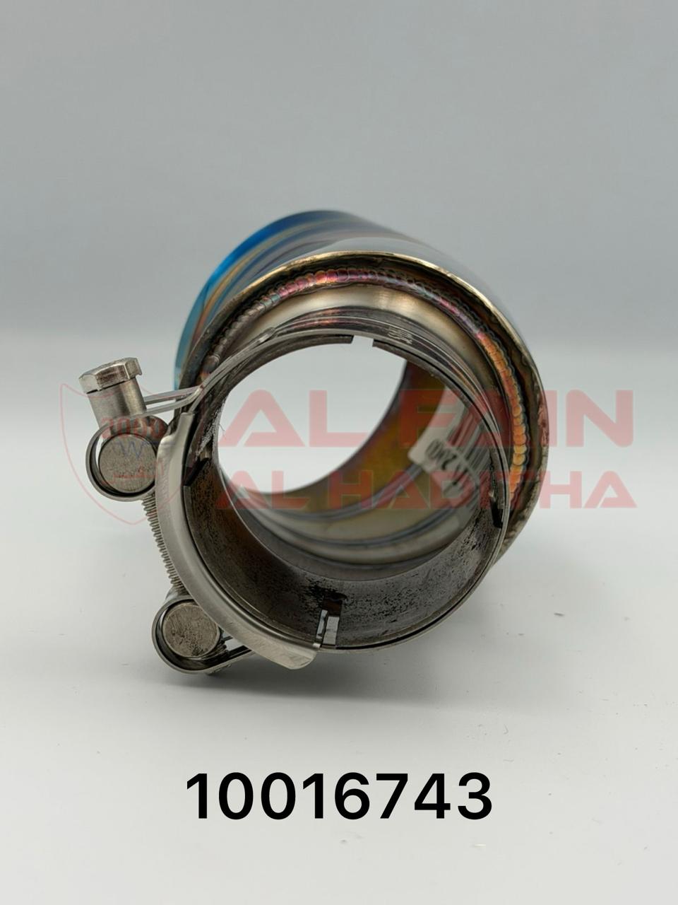 Universal Car Muffler MT-1 Single Blue Stainless Steel 10016743