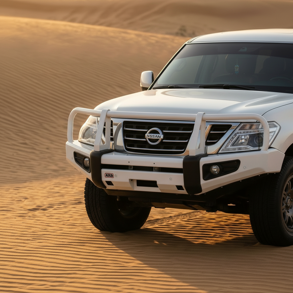 SAQR Nissan Patrol Y62 2010-2019 Front Bumper With Fog Lights 6 Primer