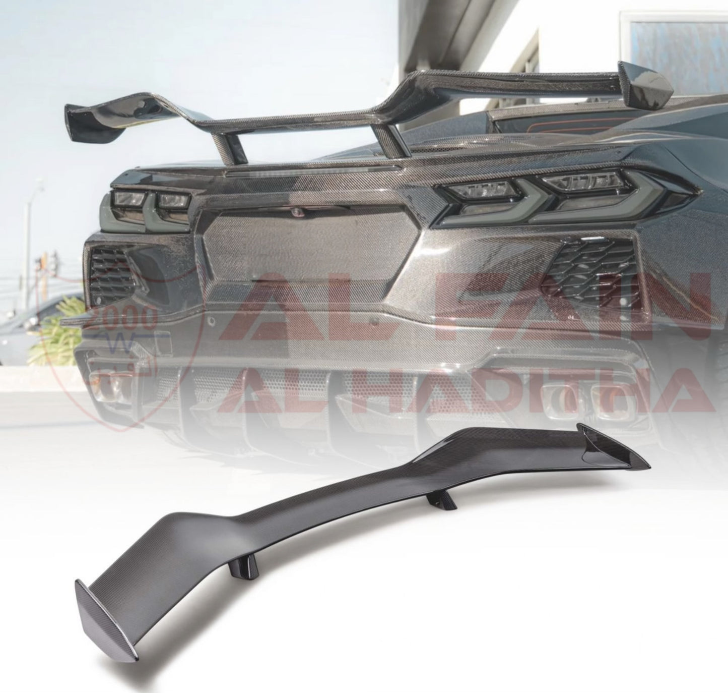 Chevrolet Corvette C8 Stingray Z06 Style Rear Spoiler 2020-2025 Carbon Fiber