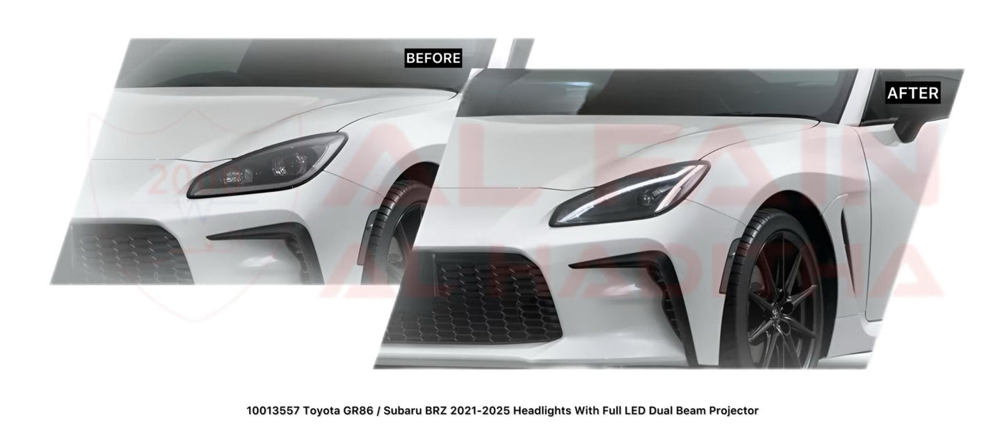 Toyota GR86 Subaru BRZ 2021-2025 Full LED Dual Beam Projector Headlights