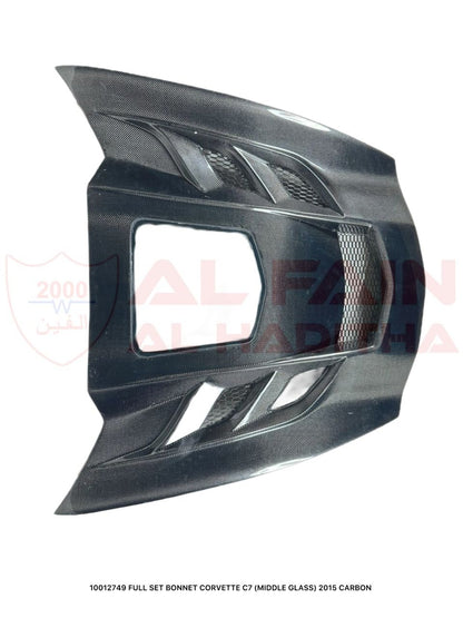 Chevrolet Corvette C7 Full Set Bonnet 2015 Carbon Fiber Middle Glass