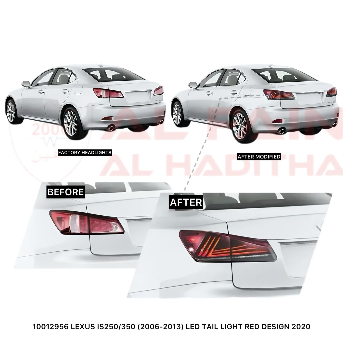 Lexus IS250 IS350 2006-2013 LED Tail Light Red Design 2020