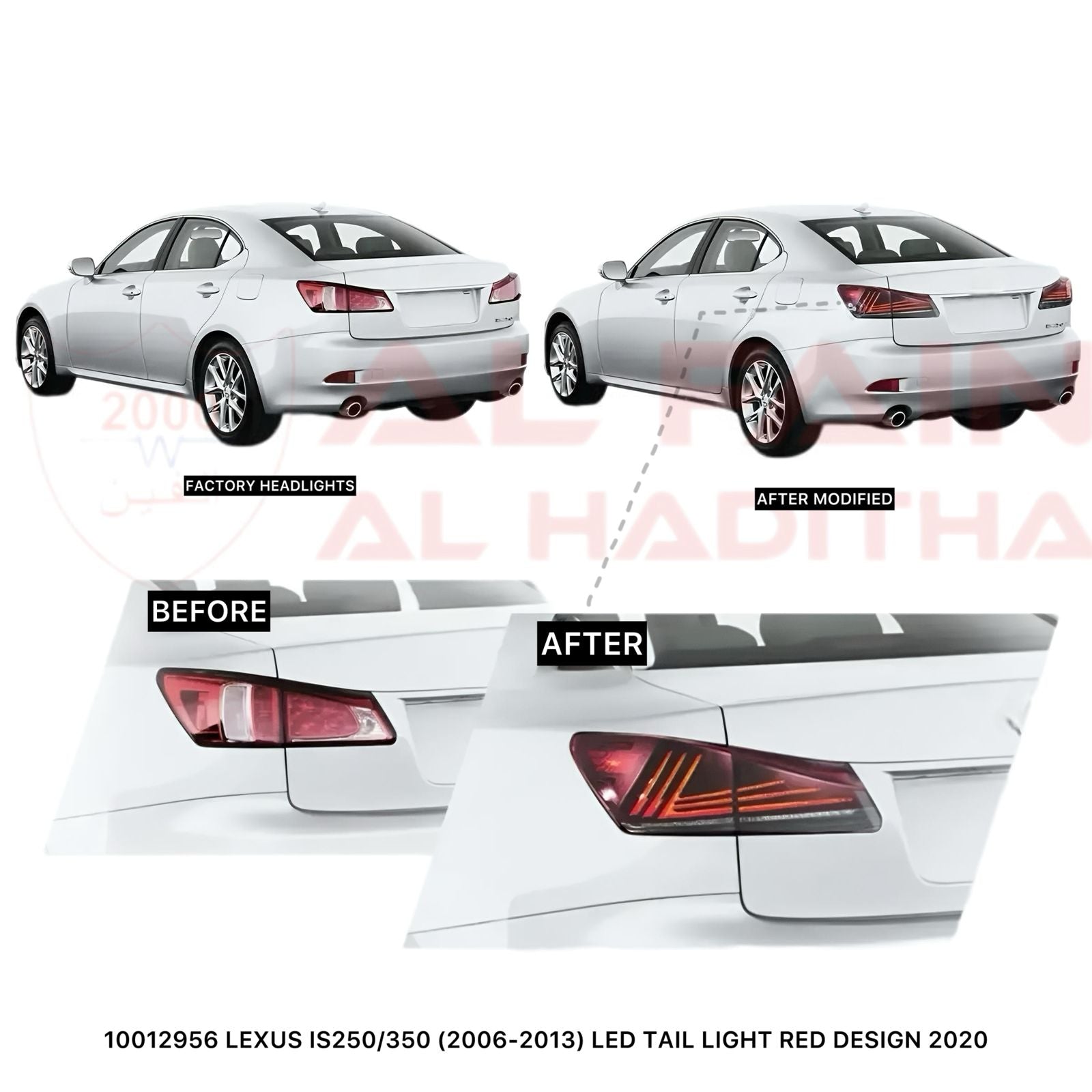 Lexus IS250 IS350 2006-2013 LED Tail Light Red Design 2020