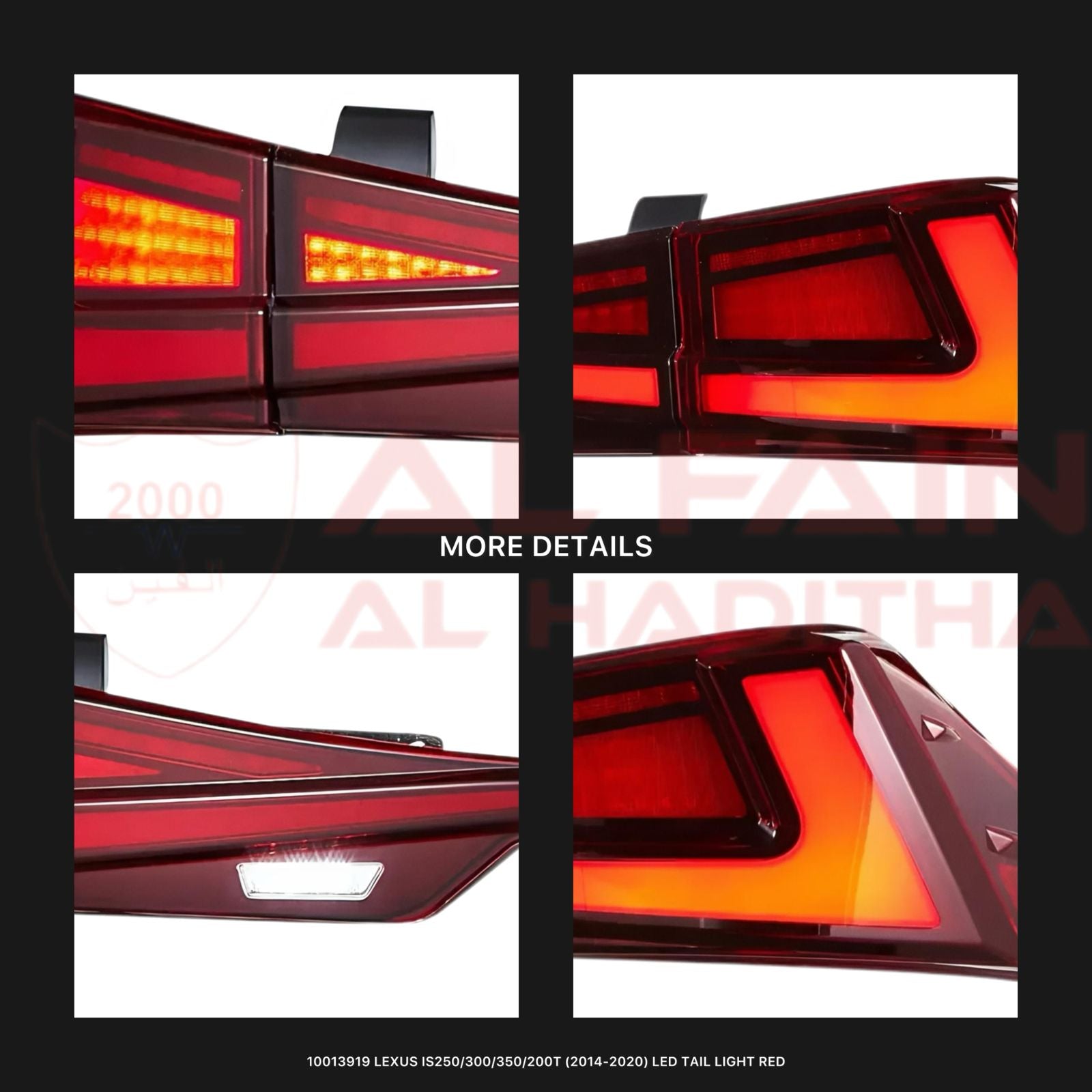 Lexus IS250/300/350/200T 2014-2020 LED Tail Light Red OEM Style