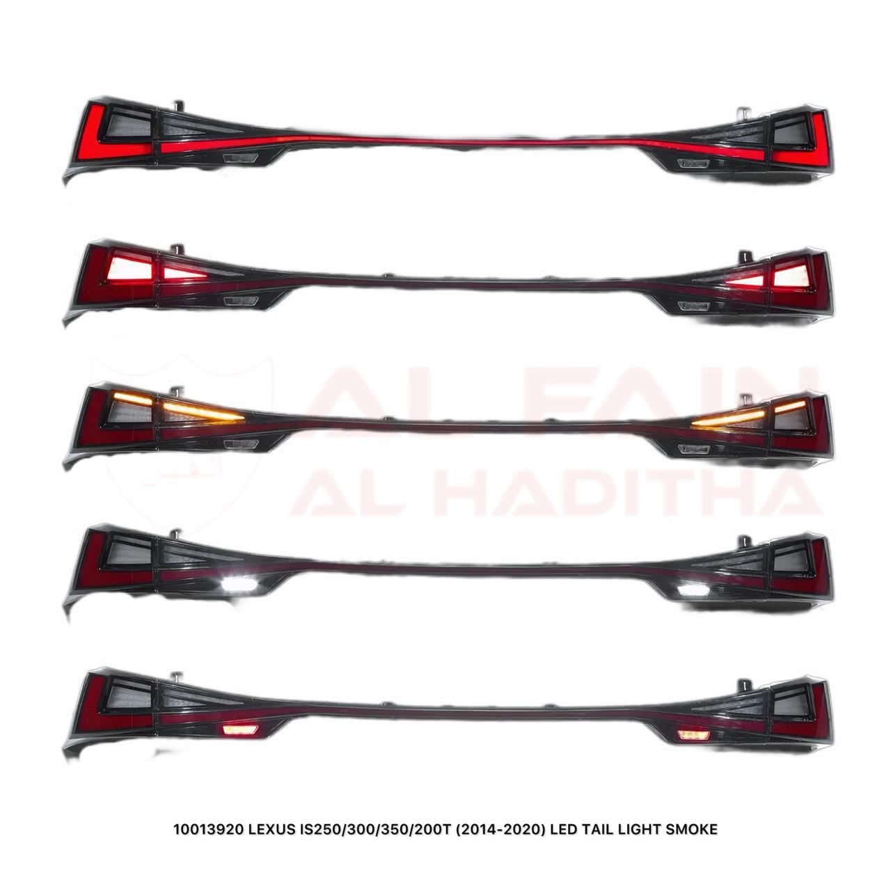 Lexus IS250 IS300 IS350 IS200T 2014-2020 LED Tail Light Smoked
