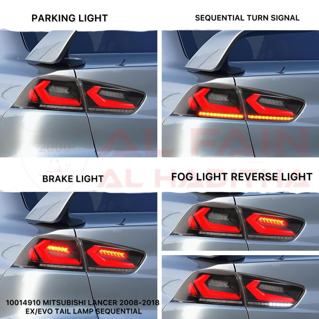 Mitsubishi Lancer EX EVO 2008-2018 Sequential LED Tail Lamp