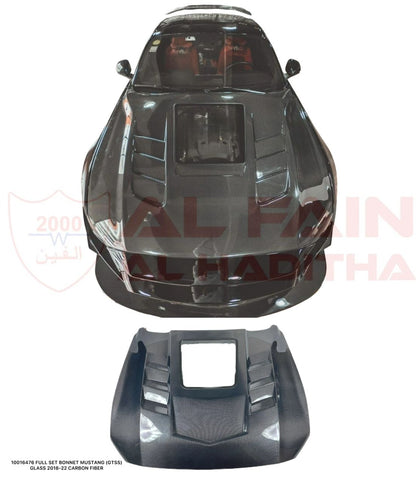 Ford Mustang GTSS Style Carbon Fiber Bonnet With Glass Window 2018-2022