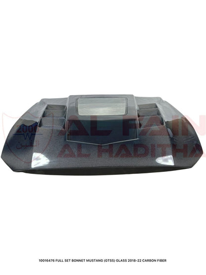 Ford Mustang GTSS Style Carbon Fiber Bonnet With Glass Window 2018-2022