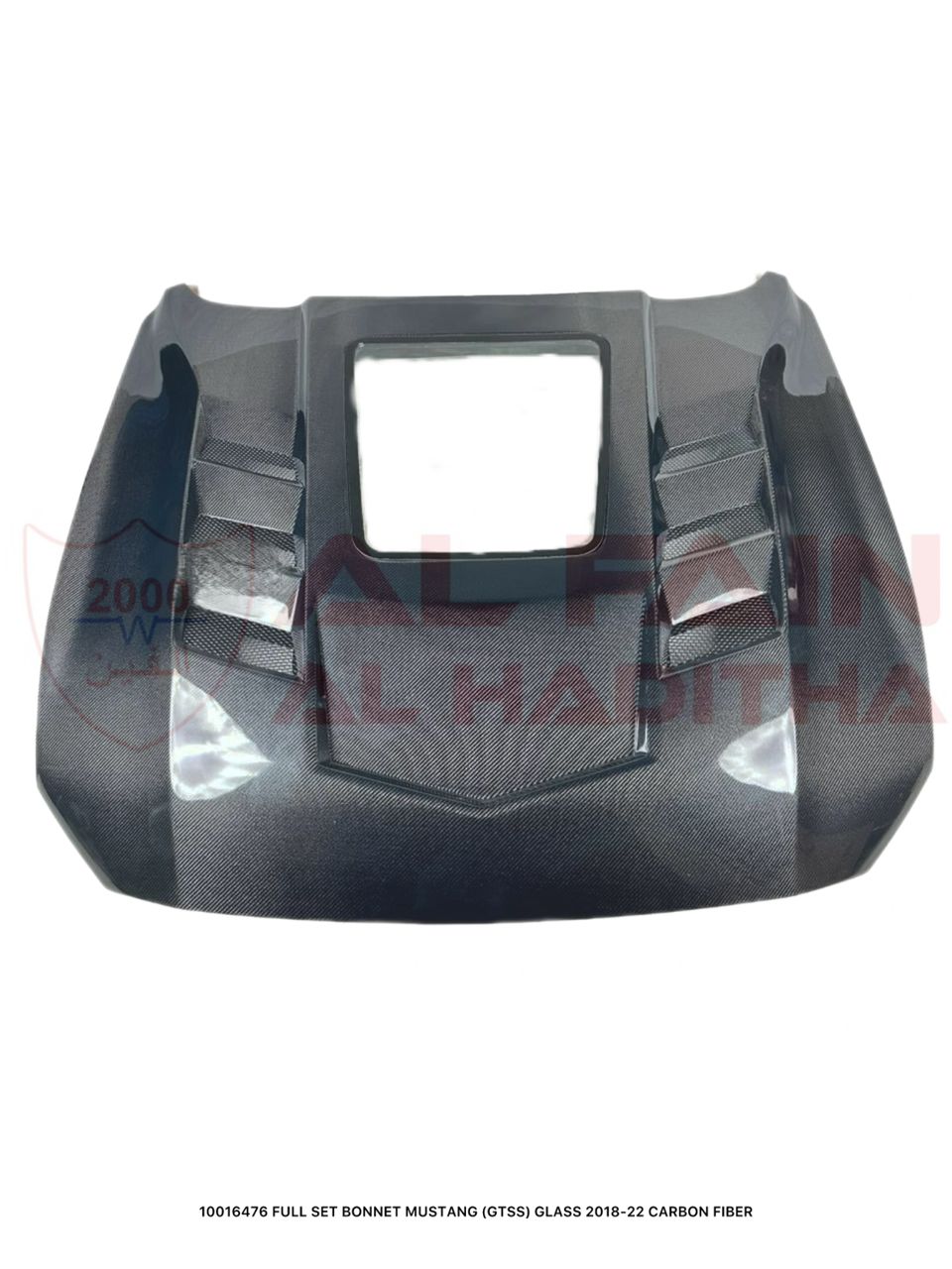 Ford Mustang GTSS Style Carbon Fiber Bonnet With Glass Window 2018-2022