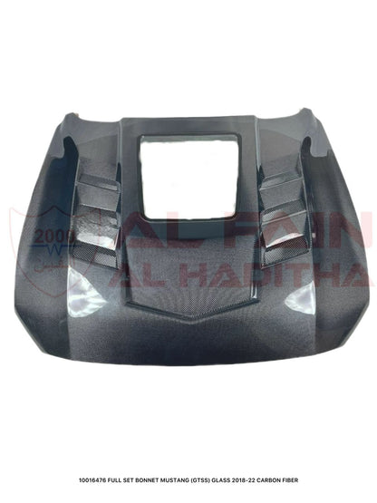 Ford Mustang GTSS Style Carbon Fiber Bonnet With Glass Window 2018-2022