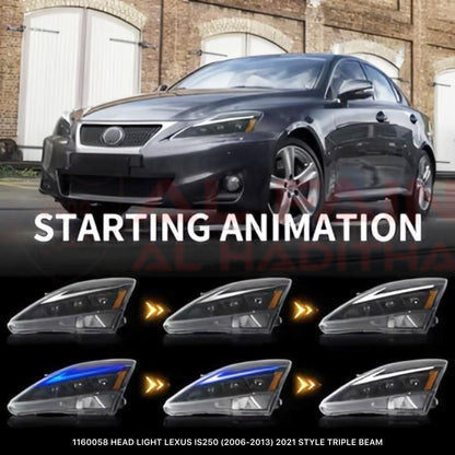 Lexus IS250 2006-2013 Head Light 2021 Style Triple Beam