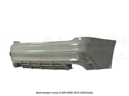 Lexus IS 250 Rear Bumper 2006-2013 2021 Style ABS Plastic