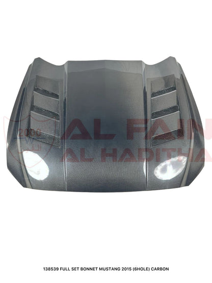 Ford Mustang 2015 Full Set Bonnet Carbon Fiber 6-Hole