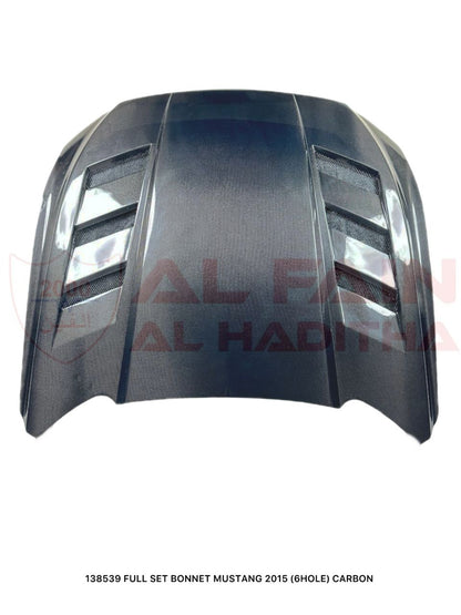 Ford Mustang 2015 Full Set Bonnet Carbon Fiber 6-Hole