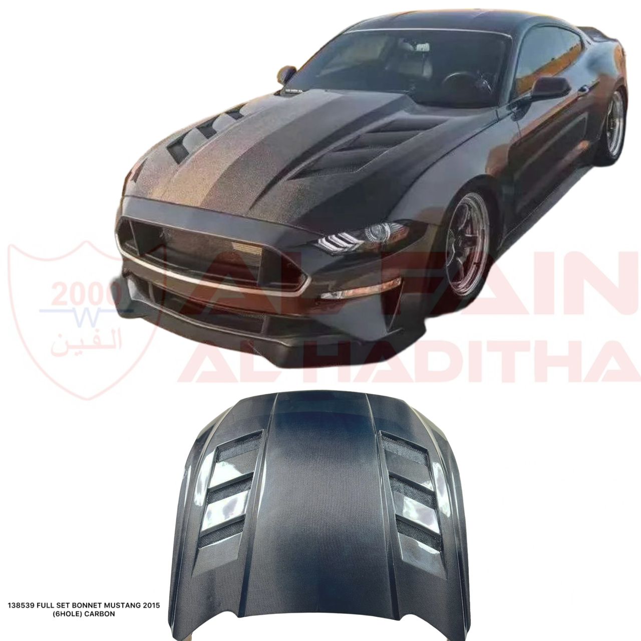 Ford Mustang 2015 Full Set Bonnet Carbon Fiber 6-Hole