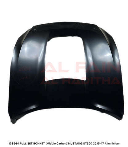 Ford Mustang GT500 2015-2017 Full Set Bonnet Middle Carbon Aluminum