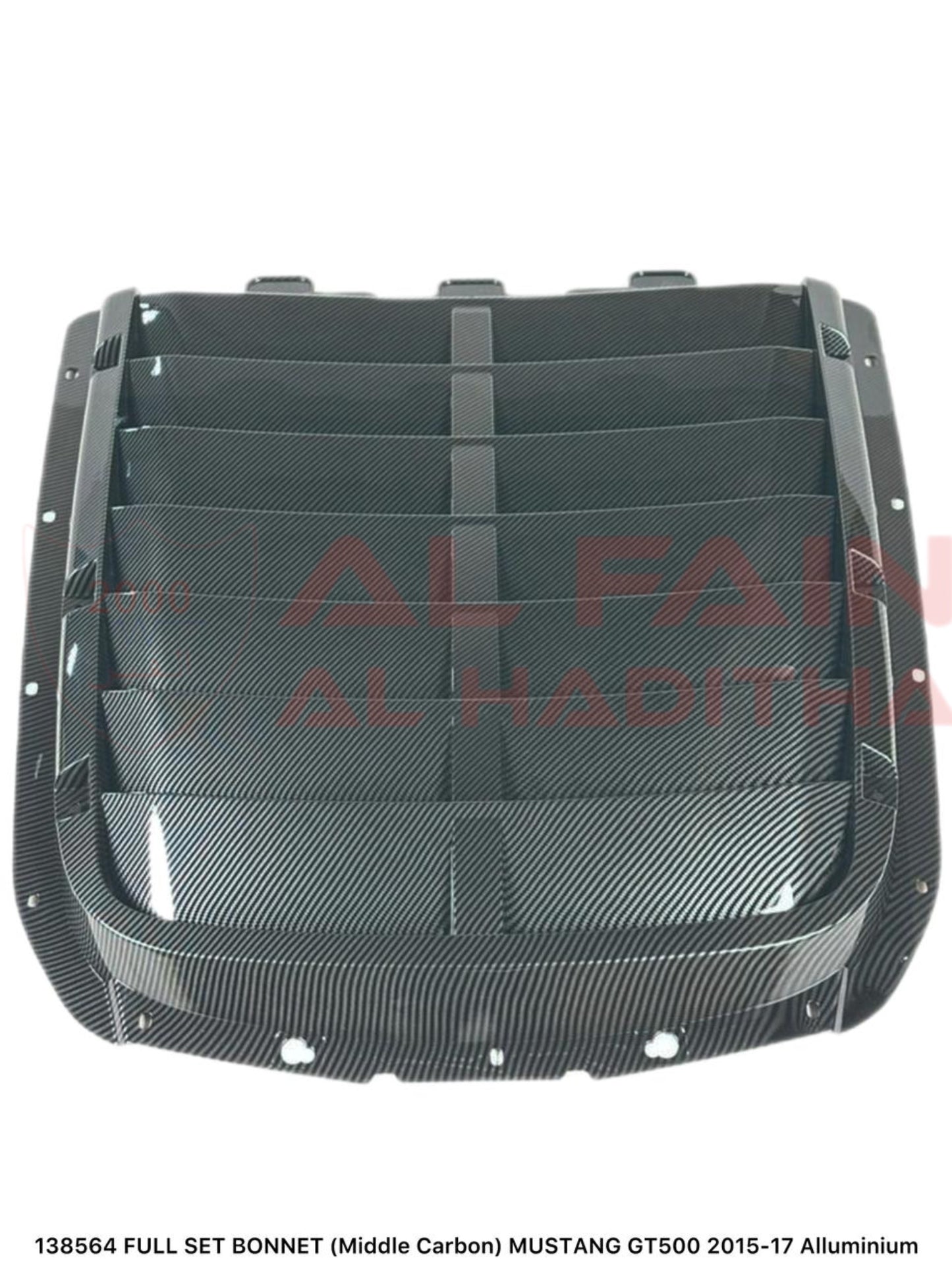 Ford Mustang GT500 2015-2017 Full Set Bonnet Middle Carbon Aluminum