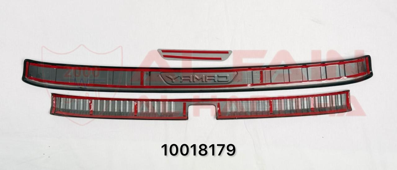 Toyota Camry Rear Bumper Steel Guard Trunk Edge Cover Trim 2018-2023 Black