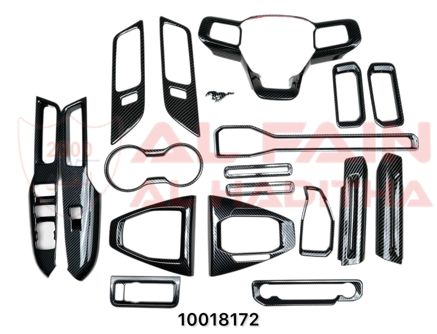Ford Mustang 2024-2025 Interior Decoration Trim Carbon Look ABS