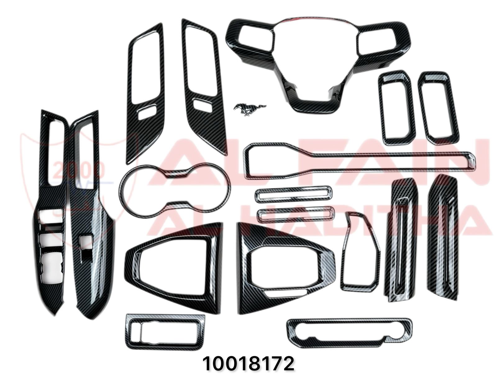 Ford Mustang 2024-2025 Interior Decoration Trim Carbon Look ABS