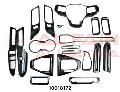 Ford Mustang 2024-2025 Interior Decoration Trim Carbon Look ABS