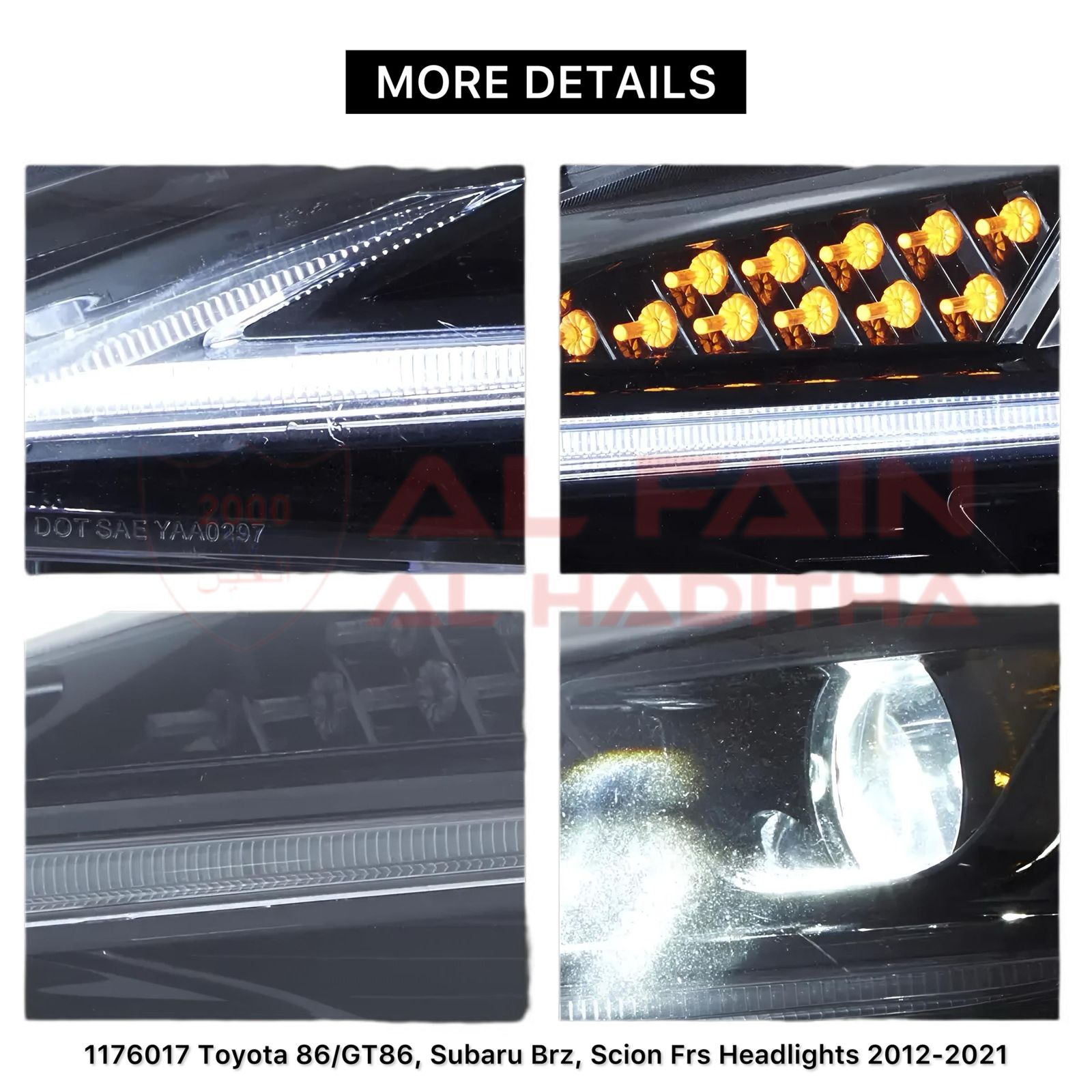 Toyota GT86 Subaru BRZ Scion FR-S 2012-2021 Headlight Assembly