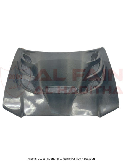 Dodge Charger 2011-2014 Full Carbon Fiber Bonnet Viper Style