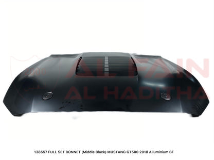 Ford Mustang GT500 2018 Full Set Bonnet Middle Black ABS Plastic Aluminum