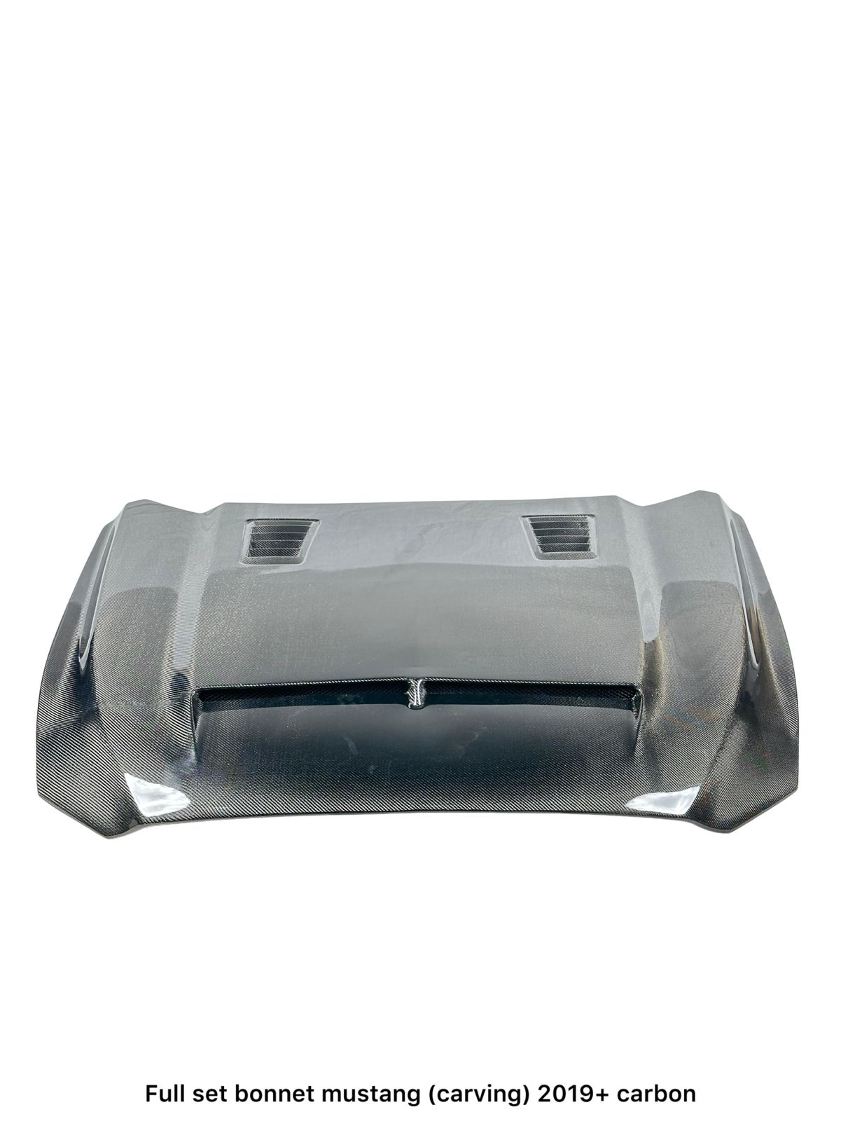 Ford Mustang 2019+ Full Carbon Fiber Carving Bonnet