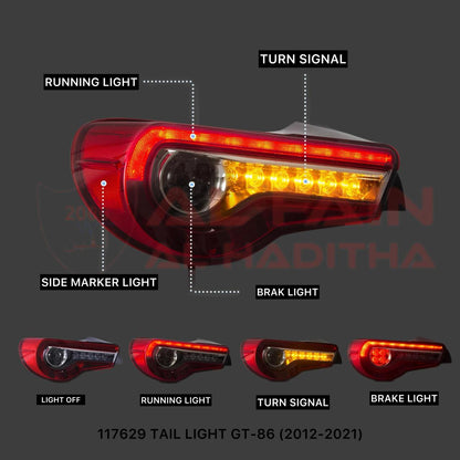 Toyota GT86 Tail Light 2012-2021 117629