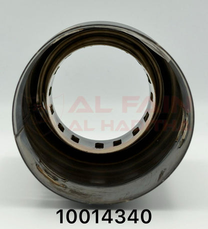 Universal Car Muffler B13 HKS Style Black Single Stainless Steel