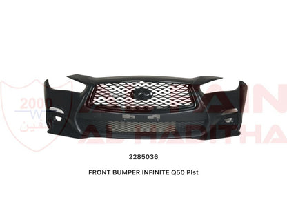 Infiniti Q50 Front Bumper 2014-2017 ABS Plastic