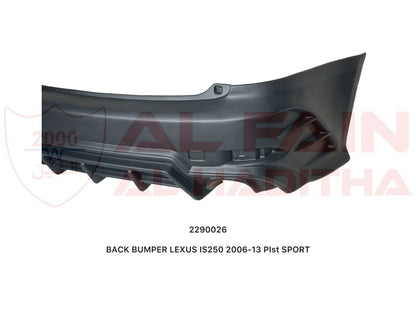 Lexus IS250 Rear Bumper 2006-2013 Sport Style ABS Plastic