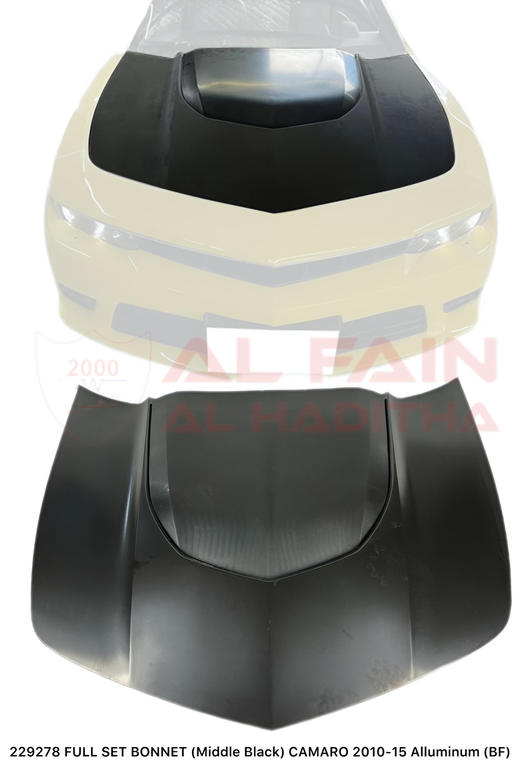 Chevrolet Camaro Full Set Bonnet 2010-2015 Middle Black Aluminum