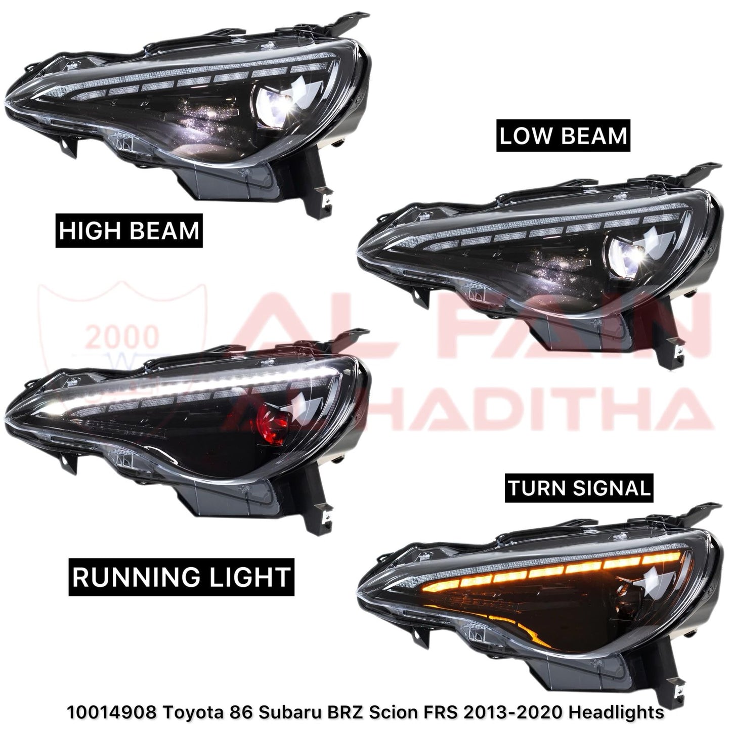 Toyota GT86 Subaru BRZ Scion FR-S 2013-2020 Headlight Assembly