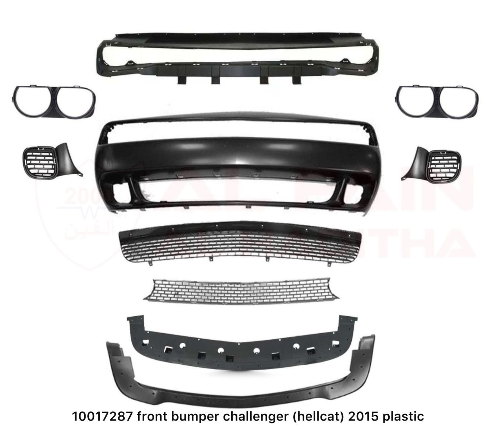 Dodge Challenger 2015+ Hellcat Style Front Bumper ABS Plastic