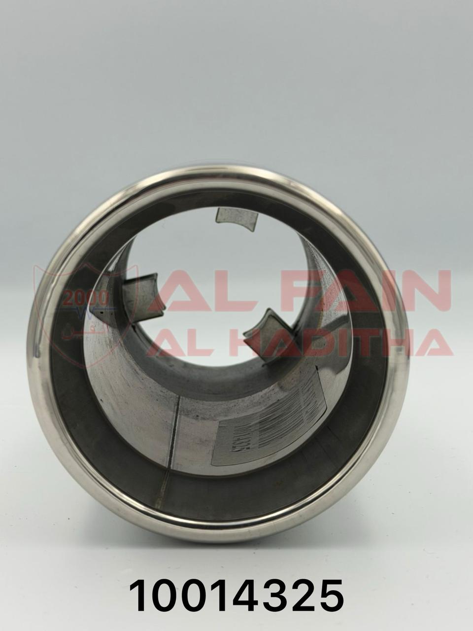 Universal Car Muffler M317 HKS Style Silver Single Outlet