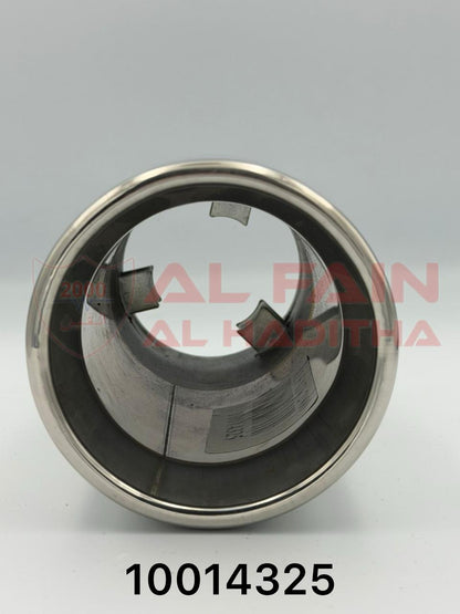 Universal Car Muffler M317 HKS Style Silver Single Outlet