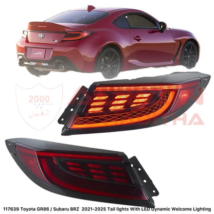 Toyota GR86 Subaru BRZ 2021-2025 LED Taillight Dynamic Welcome Lighting
