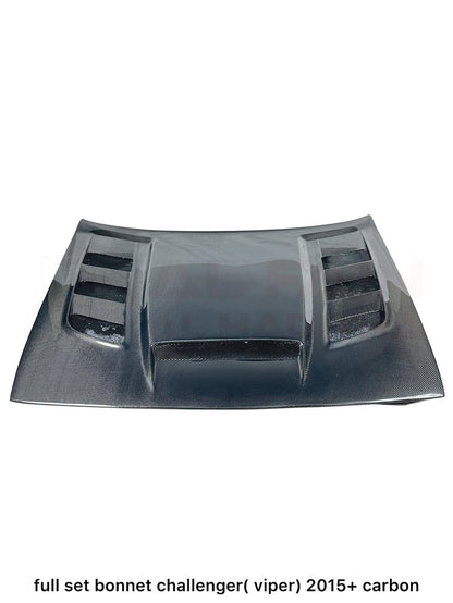 Dodge Challenger Full Set Carbon Fiber Bonnet 2015+ Viper Style