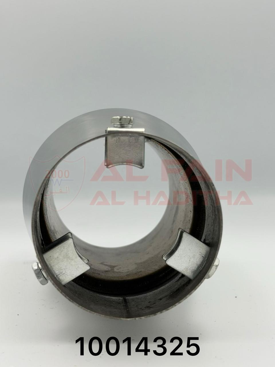Universal Car Muffler M317 HKS Style Silver Single Outlet