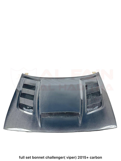 Dodge Challenger Full Set Carbon Fiber Bonnet 2015+ Viper Style