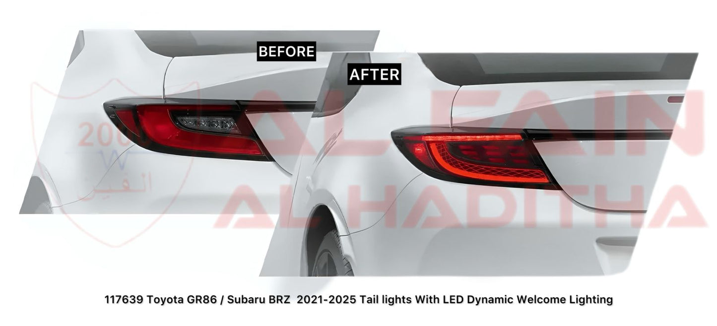 Toyota GR86 Subaru BRZ 2021-2025 LED Taillight Dynamic Welcome Lighting