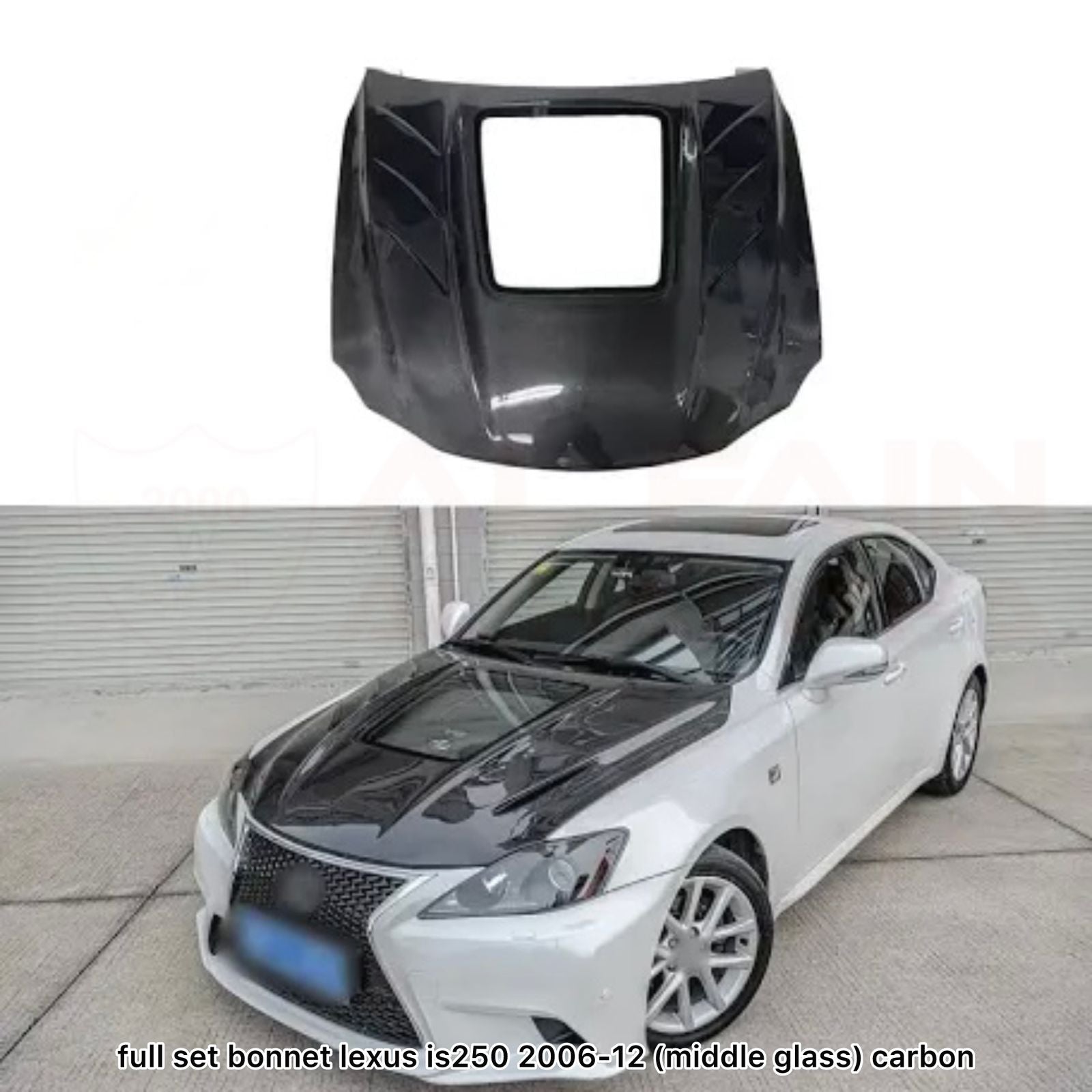 Lexus IS250 Carbon Fiber Bonnet 2006-2012 Middle Glass